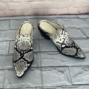 Arider Girl Sky serpentine leather western mules size 6